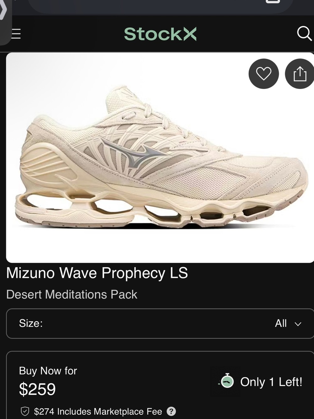 Mizuno Wave Prophecy LS